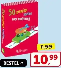 Boekenvoordeel 50 grappige spellen voor onderweg aanbieding