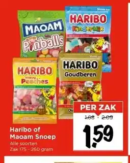 Vomar Voordeelmarkt Haribo of Maoam Snoep aanbieding