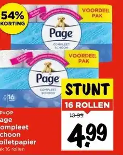 Vomar Voordeelmarkt OP=OP Page Compleet Schoon Toiletpapier aanbieding