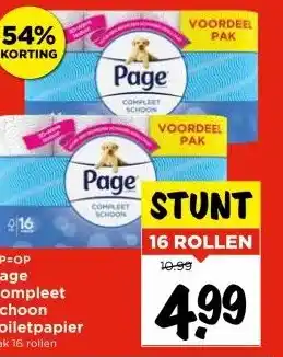 Vomar Voordeelmarkt OP=OP Page Compleet Schoon Toiletpapier aanbieding