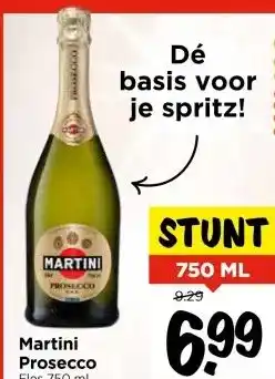 Vomar Voordeelmarkt Martini Prosecco Fles 750 ml aanbieding