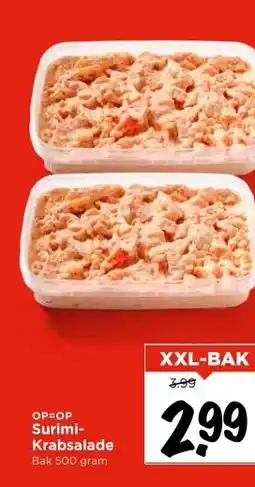 Vomar Voordeelmarkt OP=OP Surimi- Krabsalade aanbieding