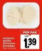 Vomar Voordeelmarkt Ambach- telijke Shoarma broodies Pak 4 stuks aanbieding