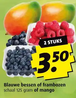 Boni Blauwe bessen of frambozen of mango aanbieding