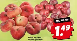 Boni Wilde perziken of rode pruimen aanbieding