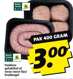Boni Panklare gehaktbal of verse worst fijn/ kruidnagel aanbieding