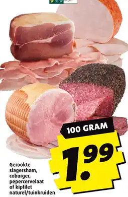 Boni Gerookte slagersham, coburger, pepercervelaat of kipfilet naturel/tuinkruiden aanbieding