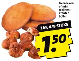 Boni Eierkoeken of mini rozijnen krenten bollen aanbieding