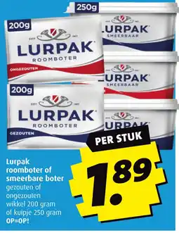 Boni Lurpak roomboter of smeerbare boter aanbieding