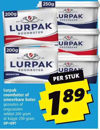 Boni Lurpak roomboter of smeerbare boter aanbieding