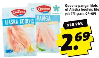 Boni Queens panga filets of Alaska koolvis filets aanbieding