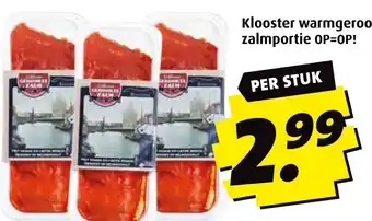Boni Klooster warmgerookte zalmportie aanbieding