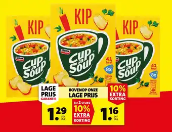 Boni kip cup a soup aanbieding
