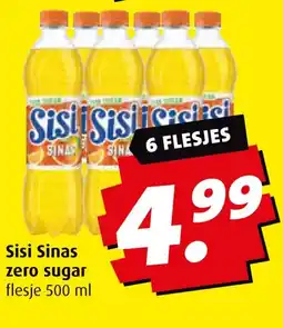 Boni Sisi Sinas zero sugar aanbieding