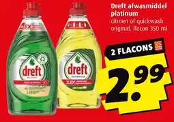 Boni Dreft afwasmiddel platinum aanbieding