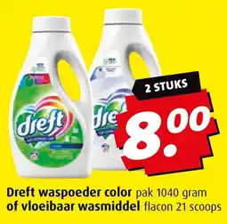 Boni Dreft waspoeder color of vloeibaar wasmiddel aanbieding