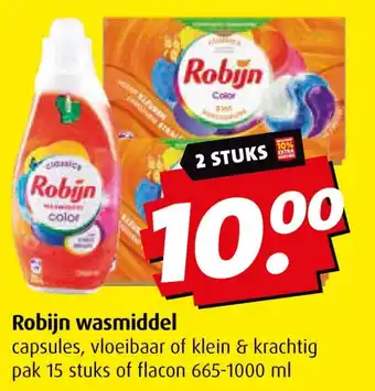 Boni Robijn wasmiddel aanbieding
