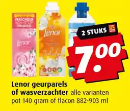Boni Lenor geurparels of wasverzachter aanbieding