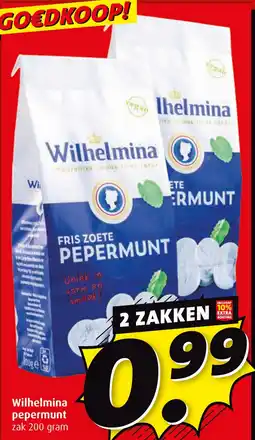Boni Wilhelmina pepermunt aanbieding