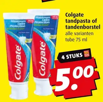 Boni Colgate tandpasta of tandenborstel aanbieding