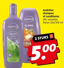 Boni Andrélon shampoo of conditioner aanbieding