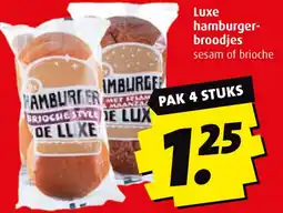 Boni Luxe hamburger broodjes aanbieding