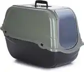Bol.com Beeztees Romeo Eco - Kattenbak - Groen - Zwart 57 x 39 x 41 cm aanbieding