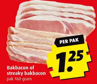 Boni Bakbacon of streaky bakbacon aanbieding