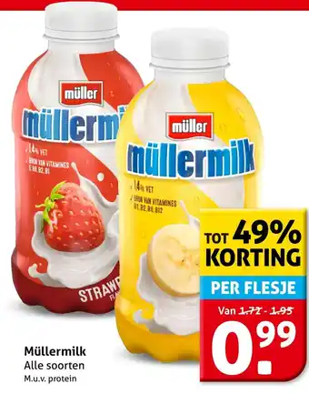 Hoogvliet Müllermilk aanbieding