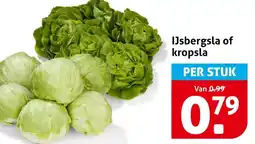 Hoogvliet IJsbergsla of kropsla aanbieding
