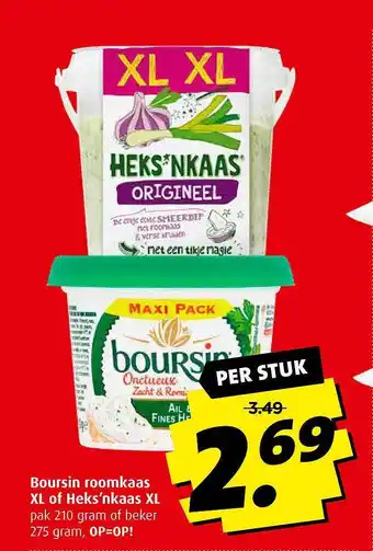 Boni Boursin Roomkaas XL Of Heks'nkaas XL 210gram aanbieding