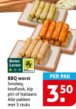 Hoogvliet BBQ worst aanbieding