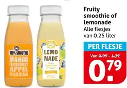 Hoogvliet Fruity smoothie of lemonade aanbieding