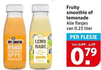 Hoogvliet Fruity smoothie of lemonade aanbieding