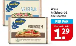 Hoogvliet Wasa knäckebröd aanbieding