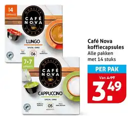Hoogvliet Café Nova koffiecapsules aanbieding