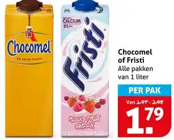 Hoogvliet Chocomel of Fristi aanbieding