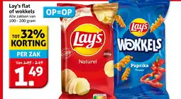 Hoogvliet Lay's flat of wokkels aanbieding