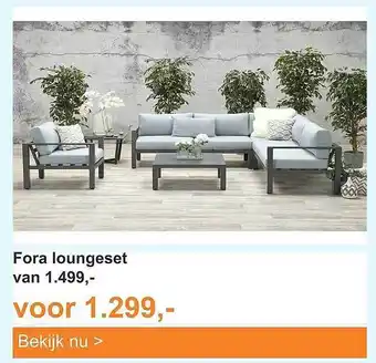 Tuinmeubelland Fora Loungeset aanbieding