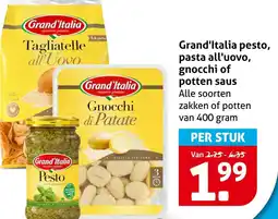 Hoogvliet Grand'Italia pesto, pasta all'uovo, gnocchi of potten saus aanbieding