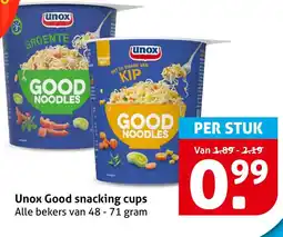Hoogvliet Unox Good snacking cups aanbieding