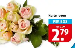 Hoogvliet Korte rozen aanbieding