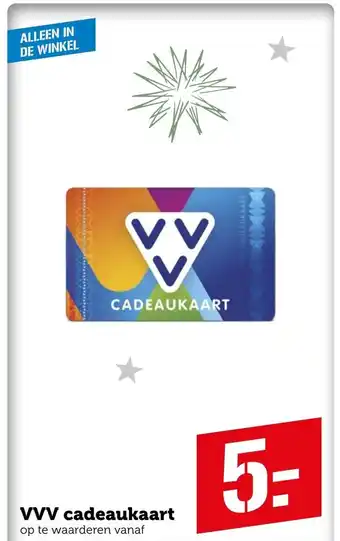 Coop VVV cadeaukaart aanbieding