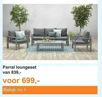 Tuinmeubelland Parral Loungeset aanbieding