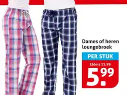 Hoogvliet Dames of heren loungebroek aanbieding