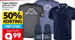 Hoogvliet Kappa slippers, polo of t-shirt aanbieding