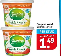 Hoogvliet Campina kwark aanbieding