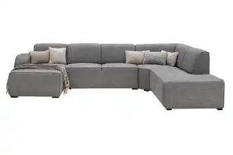 Woonsquare Firenze hoekbank groot grijs aanbieding