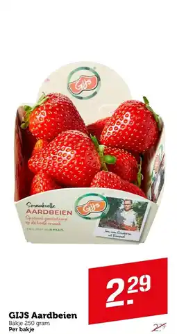 Coop GIJS Aardbeien aanbieding