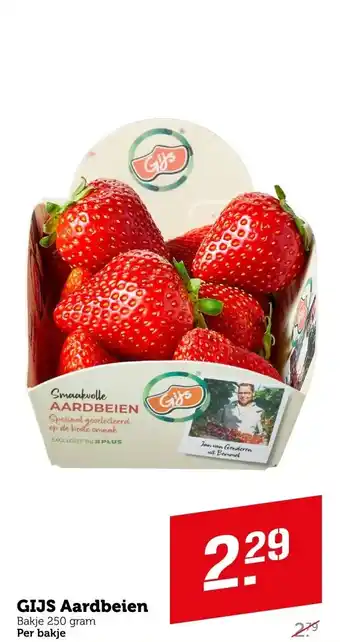 Coop GIJS Aardbeien aanbieding